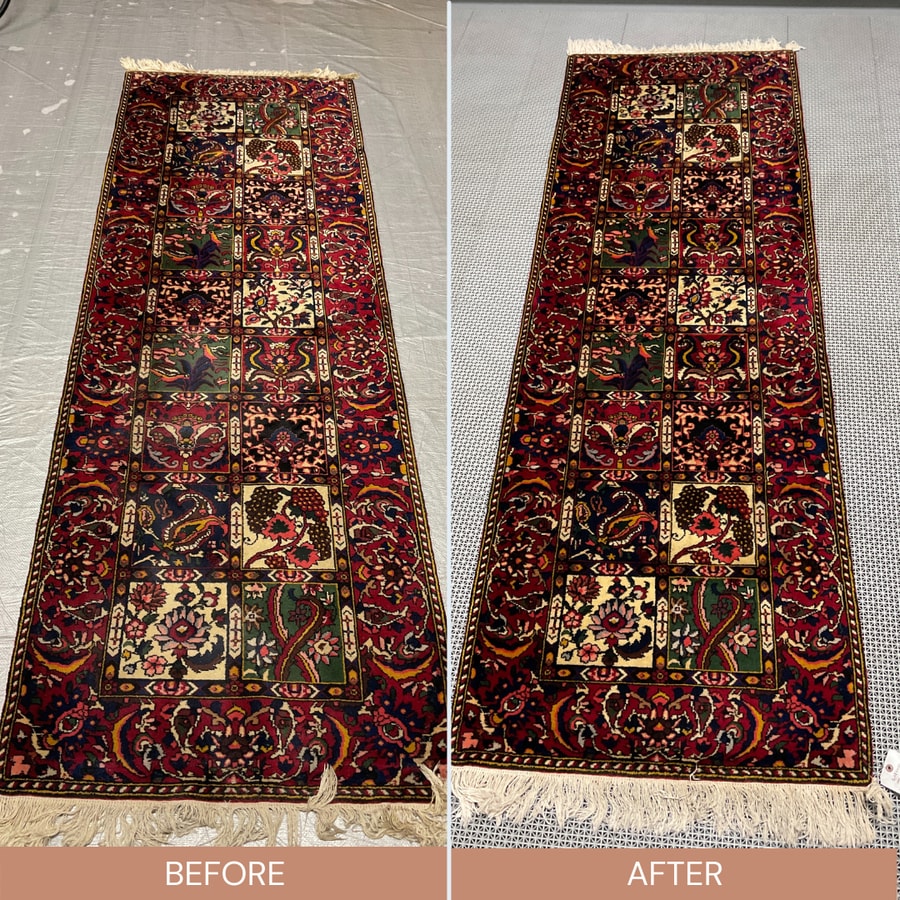 Limpieza profesional de alfombras orientales en Nueva York.